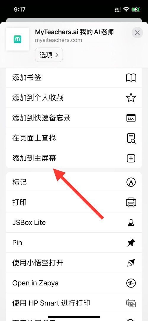 Safari 浏览器打开 MyTeachers.ai